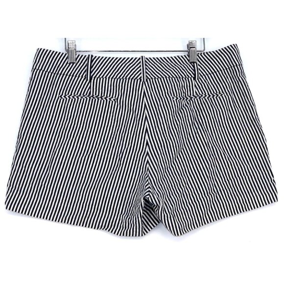Sandro Womens Navy & White Striped Cotton Shorts Size S Coastal Granddaughter - Picture 2 of 9